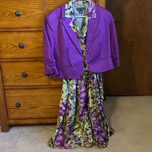Woman’s dress and blazer Size 14-dress. Jacket-XL